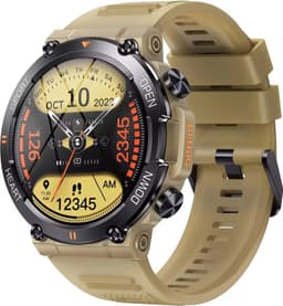 Smartwatch, KH-56-GEEL, Smartwatch Dames en Heren, Horloge, Smartwatch Bluetooth, Sporthorloge, Horloge Heren en Dames, Activity Tracker, Smartwatch Android, IPS Scherm, WATERDICHT, 30 Dagen Standby, Smartwatches geschikt voor IOS, Android — thumbnail 1