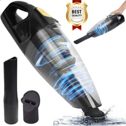 AG360 Handstofzuiger Zwart Kruimeldief - Stil - Snoerloos - Extreem Krachtige Kruimelzuiger Draadloos - Waterzuigend - 100W Krachtige Zuigkracht - Voor Thuis & Auto - HEPA filter - Compact - Geschikt voor Huisdierharen — thumbnail 1