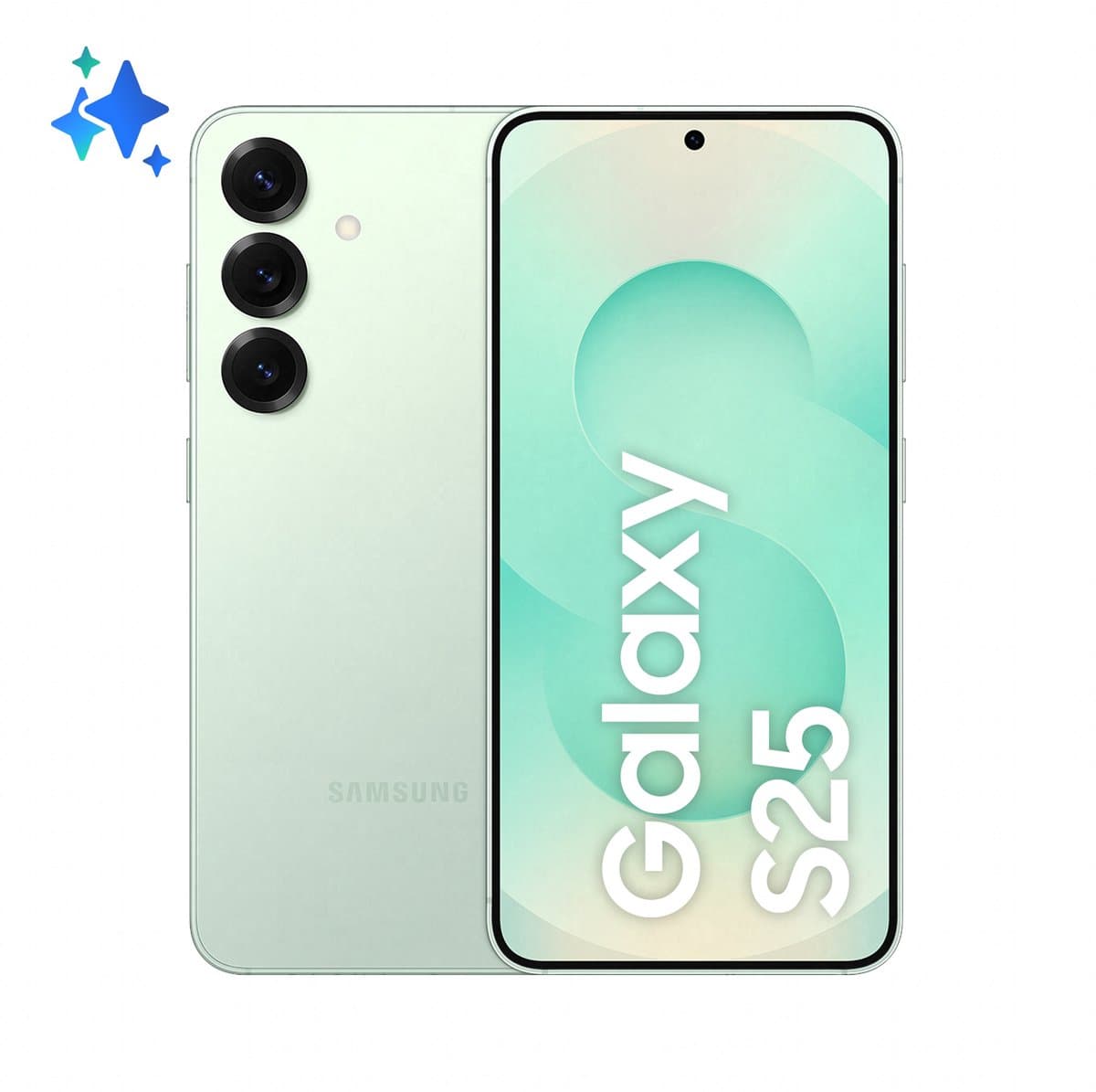 Samsung Galaxy S25 15,8 cm (6.2") Dual SIM Android 15 5G USB Type-C 12 GB 128 GB 4000 mAh Muntkleur — afbeelding 1