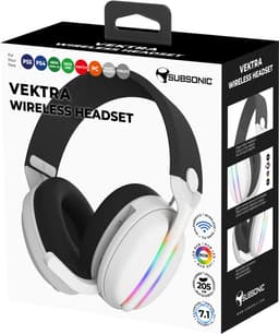 Subsonic Vektra LED Gaming Headset – draadloos tot 40 u batterijduur – RGB‑verlichting & 7.1 surround, voor PS5/Xbox/Switch — thumbnail 3