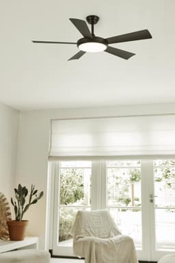 Evolar Plafondventilator met Verlichting - 132 cm - Stille Plafondlamp met Ventilator - Dimbaar Warm Wit Licht (LED) - EVO-CF52CG — thumbnail 2