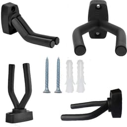 Twee stuks - Dubbel pack - Gitaar Wandbeugel – Muurbeugel – Gitaar standaard – Hanger – Haak – Wandsteun - Guitar Stand – Viool – Basgitaar - Ukelele - muurhaak — thumbnail 2