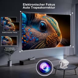 Equivera Mini Beamer - Draagbare Beamer - Beamer - Mini Beamer Projector - Projector - Mini Projector — thumbnail 3