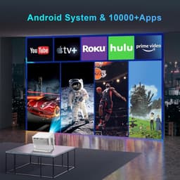 Equivera Mini Beamer - Draagbare Beamer - Beamer - Mini Beamer Projector - Projector - Mini Projector — thumbnail 2