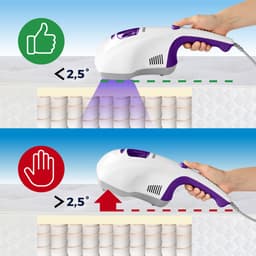 CLEANmaxx stofmijtstofzuiger vibratie - verwijdert 99,9% van de mijten - 2 vervangende EPA filters — thumbnail 2