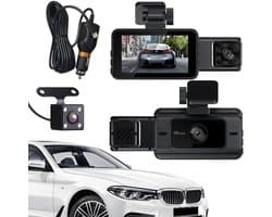 Lexium Dashcam voor auto - Dashcam - Dashcam voor auto voor en achter - Dashcam voor en achter - Dashcam voor en achter draadloos - Dual dashcam