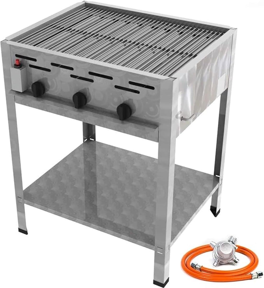 RVS Gas BBQ Meister Solide met onderstel 12 kW — afbeelding 1