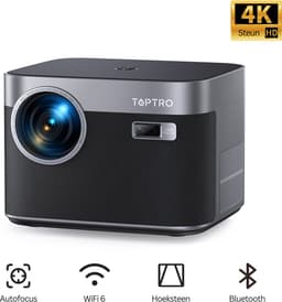 Toptro X7 Projector 4K - Mini Beamer - Mini Projector - Top Kwaliteit - Wifi - Bluetooth - 25000 Lumen — thumbnail 1