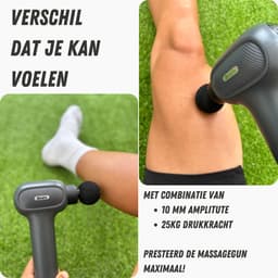 Ibrafa Hypero Massage Gun Professioneel - inclusief AI technologie - extra afneembare handvat - Massage pistool - Sport en Relax Massage Apparaat — thumbnail 4