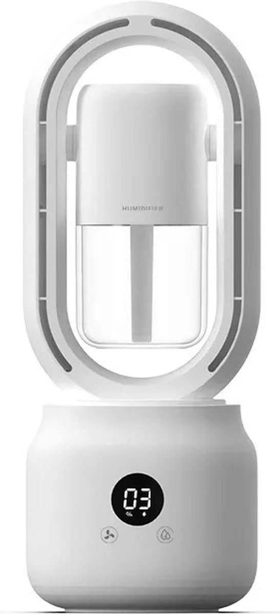 Draagbare Airco - Ventilator met 6 Standen - Aircooler en Luchtbevochtiger - Geluidsstil - Nevelsprayer — afbeelding 1