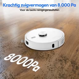 MEDION robotstofzuiger met zuigstation, lasernavigatie en wisfunctie X41 SW+ (krachtige 8000Pa zuigkracht, 2in1 robotstofzuiger, nauwkeurig in kaart brengen, Go & No Go zones, meerdere vloeren) — thumbnail 5