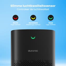 Auronic Luchtreiniger Fresh Pro met HEPA 13 Filter, Ionisator en Koolstoffilter - Ruimtes tot 65m² - CADR-waarde van 300m³/u - Air Purifier - Zwart — thumbnail 5