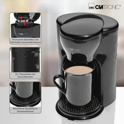 Koffiezetapparaat voor 1 kopje - Ruimtebesparend en Ideaal voor Onderweg — thumbnail 2