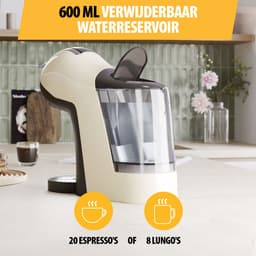 Tristar CM-2301 - Koffiecupmachine 1400W - 3 in 1 Koffiemachine - Uitneembaar water reservoir - Creme - WK — thumbnail 2