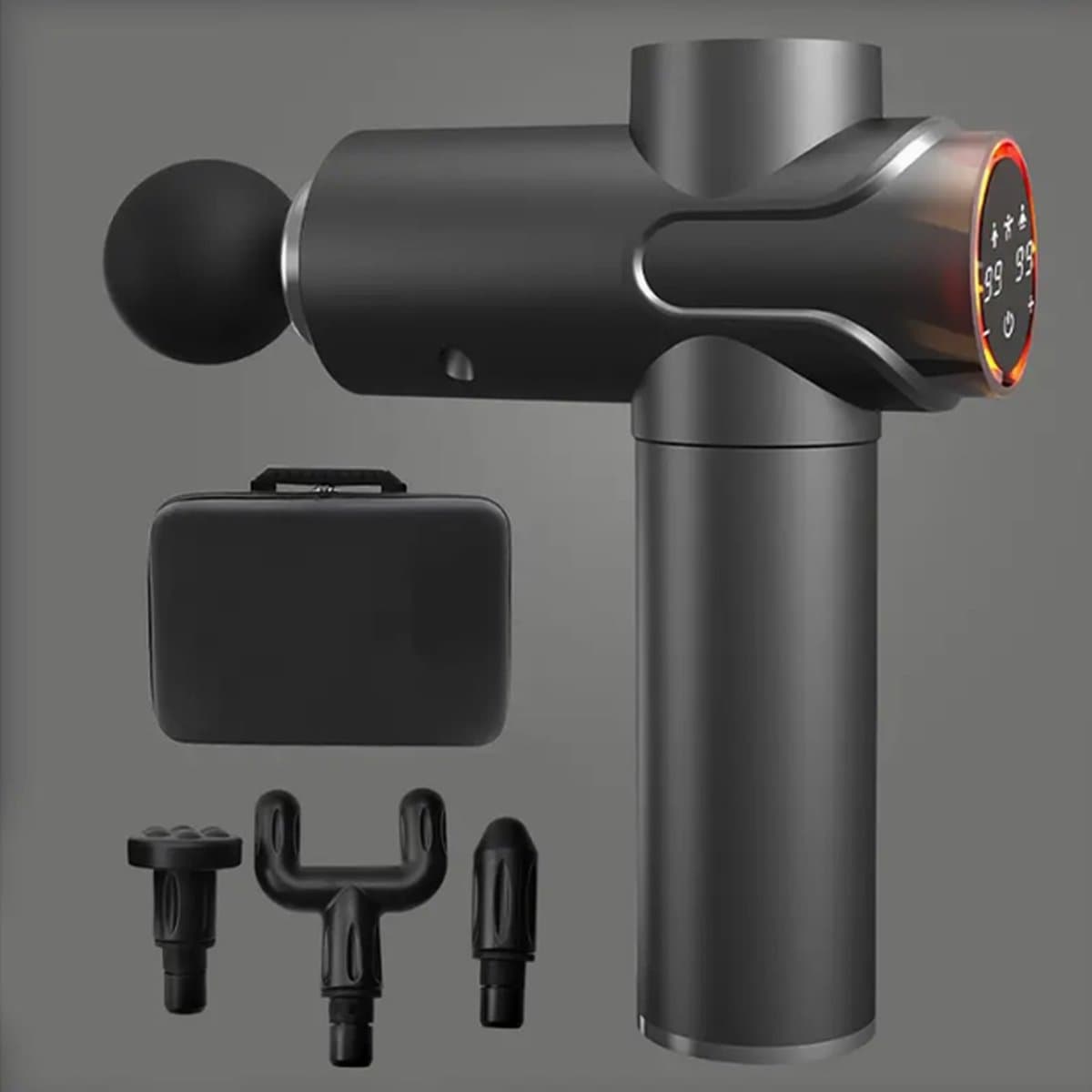 Massage Gun 99 standen, Draadloos deep tissue massagepistool, professioneel fitness-spiermassageapparaat met hulpstukken, voor nek, arm, taille, dij en volledige lichaamsverlichting — afbeelding 1