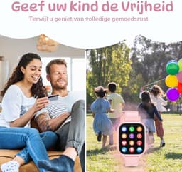 4G Smartwatch kinderen - GPS Horloge kind - HD Videobellen & Stappenteller - Speelgoed - Incl Simkaart — thumbnail 2
