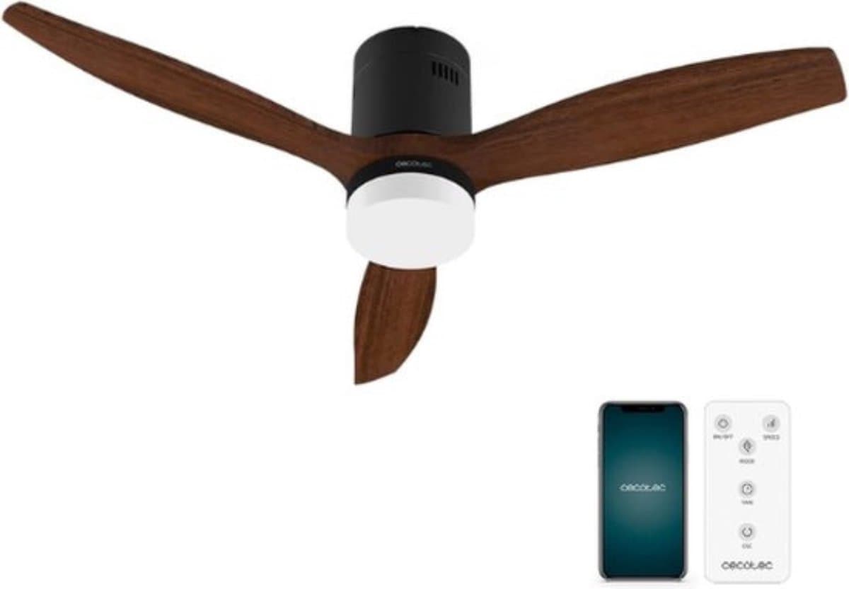 Luxe Plafondventilator – Met Verlichting – Afstandsbediening – Plafonniere met Ventilator – Slaapkamer & Woonkamer – Robuust Design — afbeelding 1
