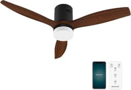 Luxe Plafondventilator – Met Verlichting – Afstandsbediening – Plafonniere met Ventilator – Slaapkamer & Woonkamer – Robuust Design — thumbnail 1