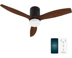 Luxe Plafondventilator – Met Verlichting – Afstandsbediening – Plafonniere met Ventilator – Slaapkamer & Woonkamer – Robuust Design