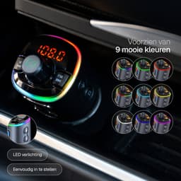 Wegman Bluetooth FM Transmitter - Carkit - Handsfree Bellen Auto - 30W Autolader USB C - Bluetooth Adapter Auto - USB Stick - USB-C Lader — thumbnail 5