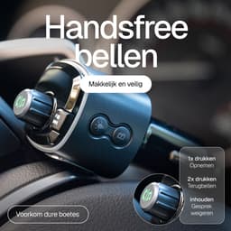 Wegman Bluetooth FM Transmitter - Carkit - Handsfree Bellen Auto - 30W Autolader USB C - Bluetooth Adapter Auto - USB Stick - USB-C Lader — thumbnail 3