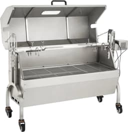 Rotisserie draaispit - RVS Rotisserie 60 kg - In Hoogte Verstelbaar - Oven - Motor - Elektrische Grill met Deksel & Accessoires — thumbnail 1
