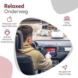 Caliber Autoradio - CarPlay - 2 din Autoradio - Met Achteruitrijcamera - Bluetooth - dab+ - 7" Touchscreen - Wireless CarPlay - 4 x 100 Watt - Wireless Android Autolink — thumbnail 4