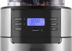 Arzum Brewtime Fresh Grind AR3092-0100 | ZIlver/Zwart - Filterkoffiezetapparaat - Geïntegreerde koffiemolen - 1050W - 1.5 L — thumbnail 5