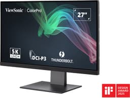 Viewsonic VP2788-5K computer monitor 68,6 cm (27") 5120 x 2880 Pixels 5K Ultra HD LED Zwart — thumbnail 5