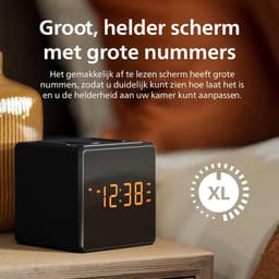 PHILIPS TAR4500 FM-wekkerradio met dubbel alarm en USB-C-oplaadpoort — thumbnail 5