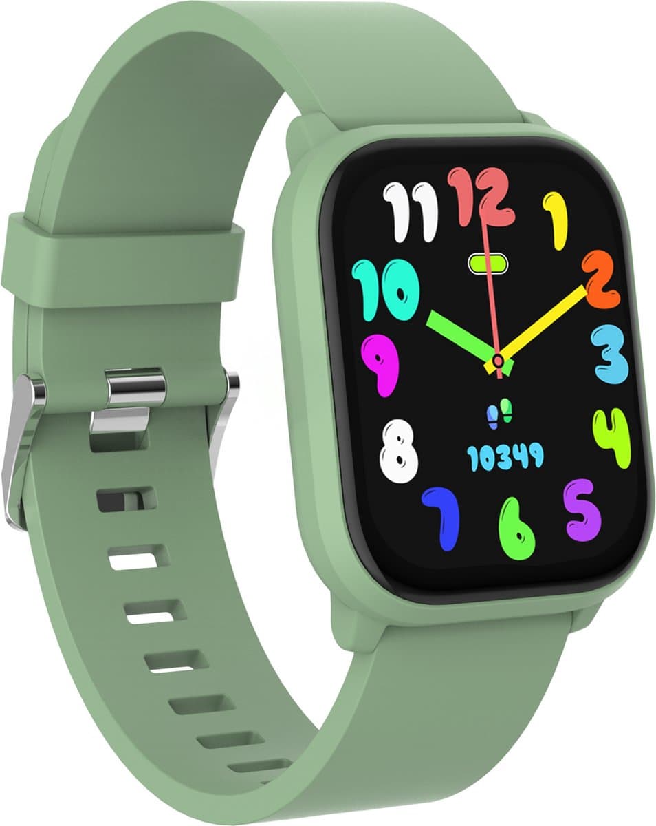 Denver Smartwatch Kinderen - Bellen/SMS/Whatsapp - Voor Android & iOS - Stappenteller - Slaapactiviteit - Hartslag, Bloeddrukmeter, Sportmodus - SWK120GN — afbeelding 1