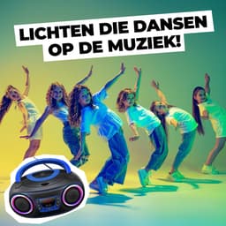Denver Draagbare Radio CD Speler Kinderen - Bluetooth - Lichteffecten - Boombox - AUX - FM - TCL212BT - Blauw — thumbnail 4