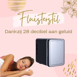 Jambo® Skincare Fridge - Mini Koelkast - Make-up Koelkast met Spiegel - Beauty Fridge met Spiegel en 3 Standen Ledverlichting - Zwart - Cosmetica - 4 Liter — thumbnail 5