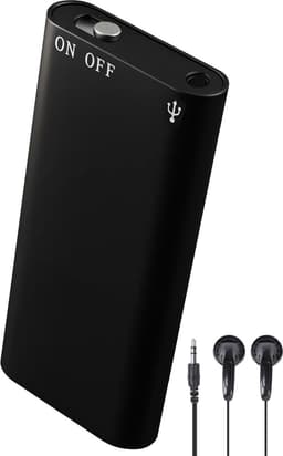 Nuvance - Afluisterapparatuur - 16 Gb - Mini Afluisterapparaat - Voice Recorder Digitaal - Spy Recorder - Dictafoon - Afluisteren Opnemen — thumbnail 1