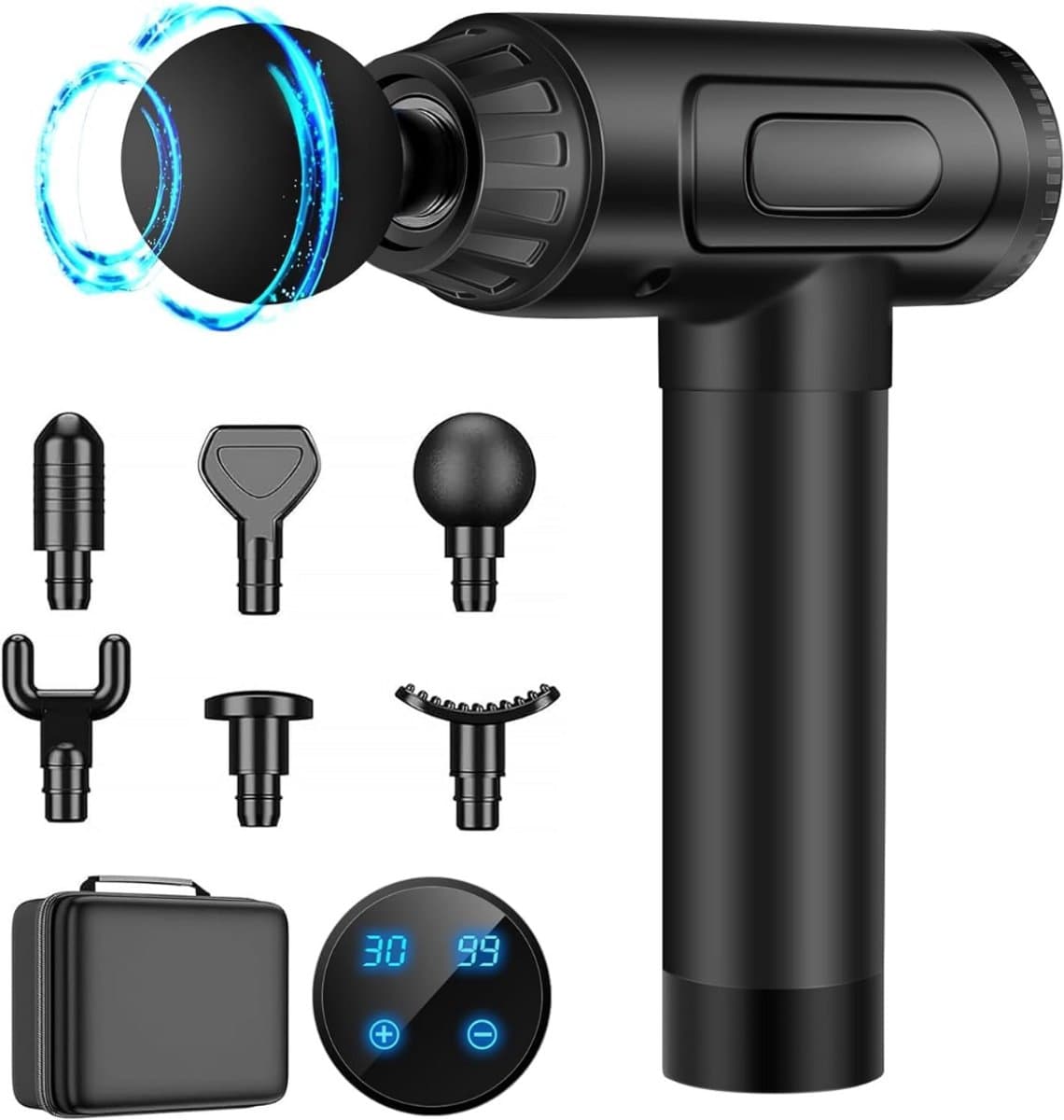Zavira® Massage gun - Pistool - Theragun - Draadloos - Zwart — afbeelding 1