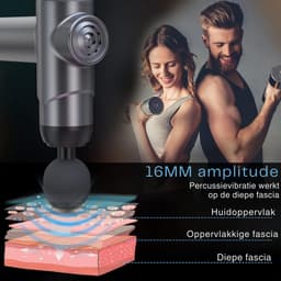 Zavira® Massage gun - Pistool - Theragun - 1800 mAh - Grijs — thumbnail 4