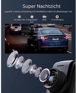 CRLYN® Dashcam voor Auto - Dual - Camerabewaking - Full HD — thumbnail 2