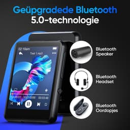 Koopkrachtig - M4 / MP3-Speler met Touchscreen – 32GB, Ingebouwde Luidspreker, FM Radio, en E-Book Functie - mp3 speler bluetooth — thumbnail 4