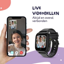 LEROYS - GPS Horloge Kind - Kinder Smartwatch - Android en iOS - Zwart - Incl. Simkaart — thumbnail 5