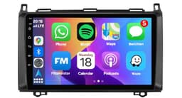 Autoradio 2/32 met Carplay en Android auto | Geschikt voor Mercedes Benz A, B, V klasse, Vito, Viano Sprinter en Vw Volkswagen Crafter 2004-2017 | Radio scherm met Navigatie | 2004 2005 2006 2007 2008 2009 2010 2011 2012 2013 2014 2015 2016 2017 B200 — thumbnail 2