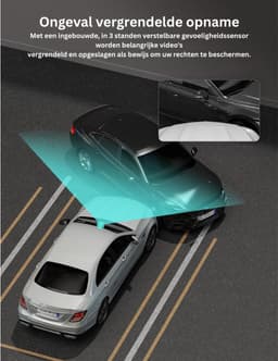 Dashcam voor Auto - Dual - Camerabewaking - Full HD - Zwart — thumbnail 2