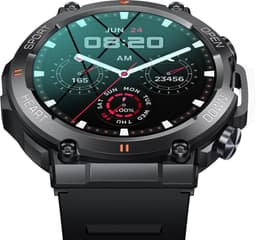 DutchWanted - Indestructible Smartwatch - 47mm - Voor Dames en Heren - Stappenteller - Hartslagmeter - IOS en Android - Zwart — thumbnail 3