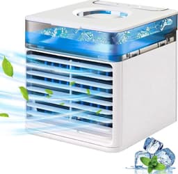 Luchtkoeler Klein - Draagbare Luchtkoeler - Luchtbevochtiger - Airco Koeler - Bureau Ventilator — thumbnail 1