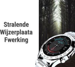HiFuture Future Go Pro Stainless Steel Smartwatch, Horloge voor Heren, 1,32" FHD-scherm, 20 Dagen batterijduur, 3ATM waterdicht, RVS drukknoppen, 3 interactieve gebruikersinterfaces, 24 sportmodi, Kleur (Zwart) — thumbnail 2