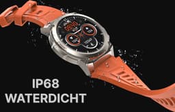 HiFuture FutureGo MIX2 Smartwatch - Horloge Heren & Dames - HD AMOLED Touchscreen - Bluetooth 5.3 - Hartslagmeter - Stappenteller - Slaapmonitor - Waterdicht - Compatibel met Apple iOS- en Android-apparaten - Kleur: Solace Grijs — thumbnail 3