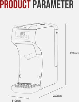 Seastone - Nieuw 6 in1 Capsule Koffiezetapparaat -HiBREW H1B - Koffiemachine - Warm-Koud - Meerdere Espresso Cafetaria - Cappuccino - Koffiezetapparaat - Dolce Gusto - Nespresso - Poeder — thumbnail 5