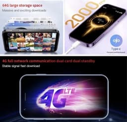 Medj - Mini smartphone- mobiele telefoon- superkleine -klein -4G -Snelste -mini- gsm -android 10 — thumbnail 5