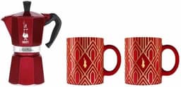 Bialetti Déco Glamor Moka Express 0,27 l Blauw, Rood, Wit — thumbnail 2