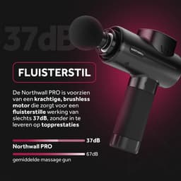 Northwall PRO - Massage Gun - Professioneel - Massage Apparaat - Massage Pistool Inclusief Koffer - 6 Opzetstukken incl. Infrarood Massagekop — thumbnail 3