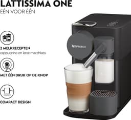 De'Longhi Nespresso Lattissima One EN510.B - Koffiecupmachine - Zwart — thumbnail 4